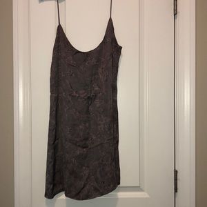 Blue life purple silk dress